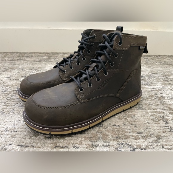 New KEEN San Jose 6" WP Work Boot Aluminum Toe Cascade - Picture 2 of 12